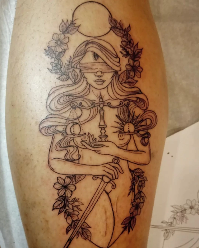 Goddess tattoo done by Brian Haggerty at Overlord Tattoo Studio, Palm Coast, Flagler Beach FL. 