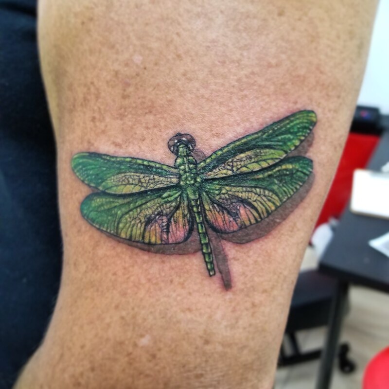 Dragonfly tattoo,michael archangel